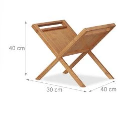 Relaxdays Porte Journaux En Bambou, Support Revues, Poignées De Transport, Rangement Sur Pieds Pratique, A4 A5 Nature 10 Relaxdays Porte Journaux En Bambou, Support Revues, Poignées De Transport, Rangement Sur Pieds Pratique, A4 A5 Nature -Petit rangement Soldes Magasin 10368319 4