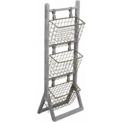 AUBRY GASPARD Présentoir à Revues Gris - Patiné Gris