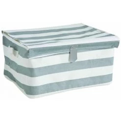 AUBRY GASPARD Housse De Rangement Marina Multicolore - Rayé Blanc Et Gris