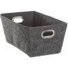 Five - Panier Biseau Feutrine Pm Gris Foncé - Gris Foncé -Petit rangement Soldes Magasin 11601274 1