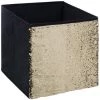 Five - Boîte De Rangement Sequins Réversibles Or/Noir 31 X 31 Cm - Noir/doré -Petit rangement Soldes Magasin 11601561 1