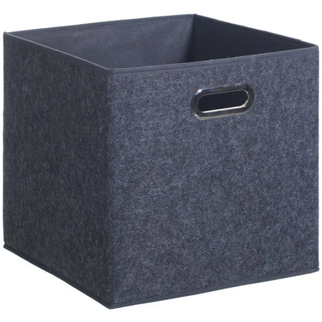 Five - Boîte De Rangement Feutrine Gris Foncé Chiné 31 X 31 Cm - Gris Foncé 3 Five - Boîte De Rangement Feutrine Gris Foncé Chiné 31 X 31 Cm - Gris Foncé