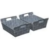 Five - Lot De 2 Paniers Biseautés Lisa Gris Clair - Gris Clair -Petit rangement Soldes Magasin 12047533 1