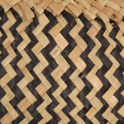 PEGANE Panier En Osier Avec Poignées Coloris Noir - 35 X 29 Cm -Petit rangement Soldes Magasin 12220729 2