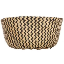 PEGANE Panier En Osier Avec Poignées Coloris Noir - 35 X 29 Cm -Petit rangement Soldes Magasin 12220729 3