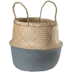 Panier Kahs Dipeado SKLUM Jonc - Ø35 X 32 Cm Mercure -Petit rangement Soldes Magasin 12565297 2