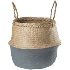 Panier Kahs Dipeado SKLUM Jonc - Ø35 X 32 Cm Mercure -Petit rangement Soldes Magasin 12565297 3