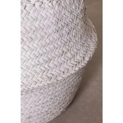 Panier Kahs Taj SKLUM Jonc - Ø40 X 38 Cm Blanc -Petit rangement Soldes Magasin 12565595 5
