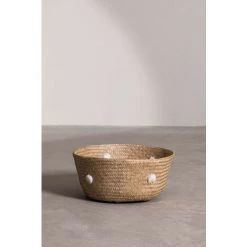 Panier Kahs Pompy SKLUM Jonc - Blanc Ø35 Cm -Petit rangement Soldes Magasin 12565610 3