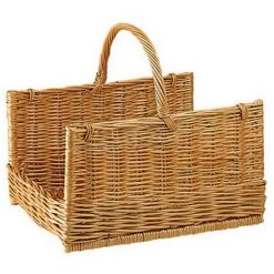 Panier à Bûches En Osier Buff - Pbu1292 - Aubry Gaspard -Petit rangement Soldes Magasin 12858858 3