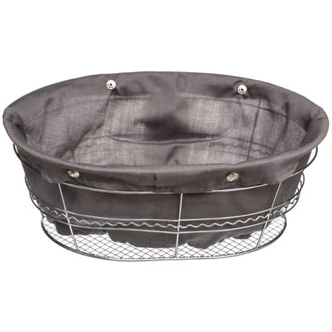 Secret De Gourmet - Panier Gris Multi-usages - Grand - Ovale Gris 3 Secret De Gourmet - Panier Gris Multi-usages - Grand - Ovale Gris
