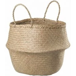 Panier Kahs SKLUM Jonc - Ø35 X 32 Cm Naturel
