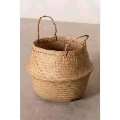Panier Kahs SKLUM Jonc - Ø35 X 32 Cm Naturel -Petit rangement Soldes Magasin 13152491 4