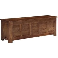 VidaXL Boîte De Rangement 120x30x40 Cm Bois De Manguier Solide - Brun