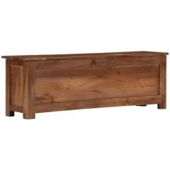 VidaXL Boîte De Rangement 120x30x40 Cm Bois De Manguier Solide - Brun 9 VidaXL Boîte De Rangement 120x30x40 Cm Bois De Manguier Solide - Brun -Petit rangement Soldes Magasin 13211211 3
