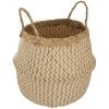 ATMOSPHERA, CRÉATEUR D'INTÉRIEUR Panier Tressé Seagrass Motif Blanc - Multicolore -Petit rangement Soldes Magasin 13668153 1
