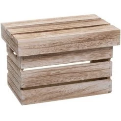 ATMOSPHERA, CRÉATEUR D'INTÉRIEUR Lot De 3 Cagettes En Bois - Beige -Petit rangement Soldes Magasin 13917211 4