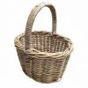 MEUBLETMOI Panier Ovale Avec Anse En Kubu Naturel Tressé - SORGUE 02 - Marron