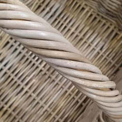 MEUBLETMOI Panier De Marché Avec Anse En Kubu Naturel Tressé - SORGUE - Marron -Petit rangement Soldes Magasin 14159995 4