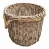 MEUBLETMOI Panier Rond En Kubu Naturel Tressé D.54 Cm Avec Anses - SIBU L - Bois -Petit rangement Soldes Magasin 14159997 1