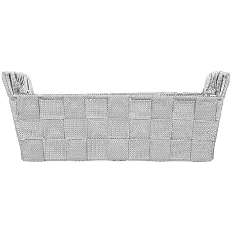 Five - Panier De Rangement Tressé Biseauté Lise - Gris 4 Five - Panier De Rangement Tressé Biseauté Lise - Gris – Image 2