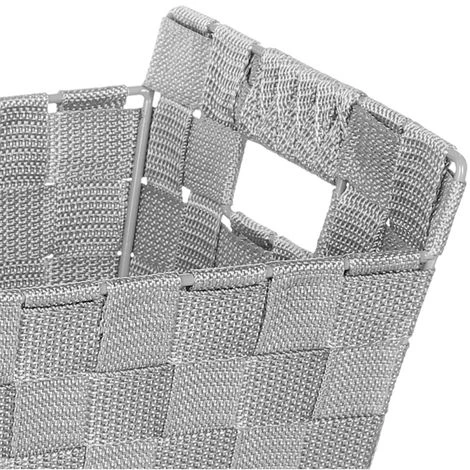 Five - Panier De Rangement Tressé Biseauté Lise - Gris 6 Five - Panier De Rangement Tressé Biseauté Lise - Gris – Image 4