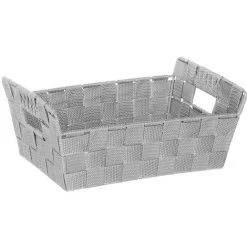Five - Panier De Rangement Tressé Biseauté Lise - Gris 11 Five - Panier De Rangement Tressé Biseauté Lise - Gris -Petit rangement Soldes Magasin 14227176 5