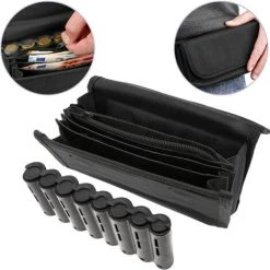 PrimeMatik - Porte Monnaie Et Billets Pour Serveur Avec Monnayeur Euro Intégré Et Ceinturé Magnétique -Petit rangement Soldes Magasin 14663389 2