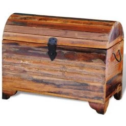 VidaXL Coffre De Rangement Bois De Récupération Massif - Brun -Petit rangement Soldes Magasin 1474648 2
