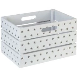 ATMOSPHERA KIDS Cagette De Rangement - 29 X 20 X 18 - Blanc