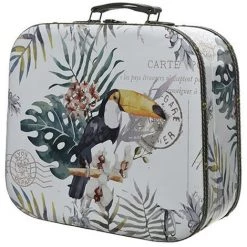 NOSENVIESDECO Lot De 3 Valisettes Exotiques - Nos Envies Déco - Multicolore -Petit rangement Soldes Magasin 15105655 2