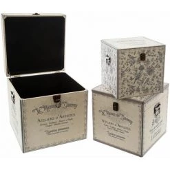 ATMOSPHERA Malle Carré Hiver X 3 - Beige