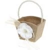 ASUPERMALL Panier De Fleurs, Panier De Fleurs Vintage Bowknot Dentelle, Decor De Fete 2 ASUPERMALL Panier De Fleurs, Panier De Fleurs Vintage Bowknot Dentelle, Decor De Fete -Petit rangement Soldes Magasin 15116558 1