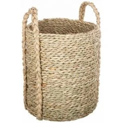 Lot De 3 Paniers Ronds Seagrass - Atmosphera - Naturel -Petit rangement Soldes Magasin 15255328 3
