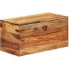 VidaXL Coffre De Rangement 80 X 40 X 40 Cm Bois Massif De Sesham - Brun -Petit rangement Soldes Magasin 15359600 1