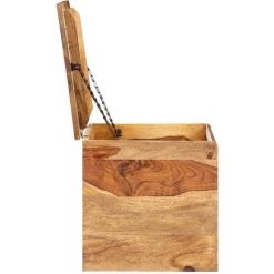 VidaXL Coffre De Rangement 80 X 40 X 40 Cm Bois Massif De Sesham - Brun 11 VidaXL Coffre De Rangement 80 X 40 X 40 Cm Bois Massif De Sesham - Brun -Petit rangement Soldes Magasin 15359600 5
