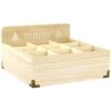 THE HOME DECO FACTORY Boite à Thé En Bois Bienvenue Au Chalet Beige - Beige -Petit rangement Soldes Magasin 15807984 1