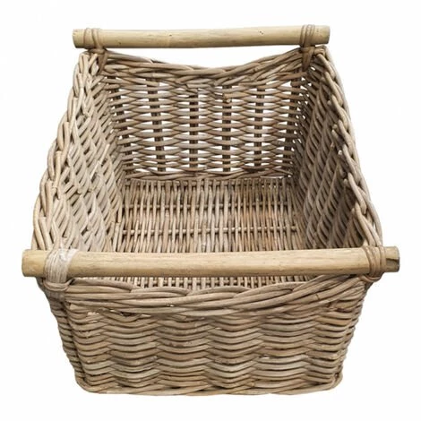 MEUBLETMOI Panier Rectangulaire En Kubu Naturel Tressé Avec Poignées - KOS L - Bois 5 MEUBLETMOI Panier Rectangulaire En Kubu Naturel Tressé Avec Poignées - KOS L - Bois – Image 3