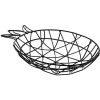 Secret De Gourmet - Corbeille à Fruits Ananas En Métal Filaire - Noir -Petit rangement Soldes Magasin 16233219 1