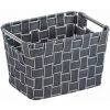 WENKO Panier De Rangement Avec Poignée Métallique Fedra M, Corbeille De Rangement Salle De Bain, Polypropylène, 24x17x15 Cm, Anthracite 2 WENKO Panier De Rangement Avec Poignée Métallique Fedra M, Corbeille De Rangement Salle De Bain, Polypropylène, 24x17x15 Cm, Anthracite -Petit rangement Soldes Magasin 16526529 1