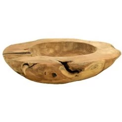 AUBRY GASPARD Corbeille En Teck Recyclé 40 Cm Naturel - Naturel