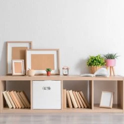 Relaxdays Lot De 2 Boîtes De Rangement, Sans Couvercle, Avec Poignée, Pliable, Panier En Tissu Carré, 30 Cm, Blanc 8 Relaxdays Lot De 2 Boîtes De Rangement, Sans Couvercle, Avec Poignée, Pliable, Panier En Tissu Carré, 30 Cm, Blanc -Petit rangement Soldes Magasin 16766916 2