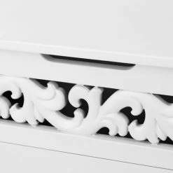 IKAYAA Coffre De Rangement Rectangulaire, Blanc -Petit rangement Soldes Magasin 16809785 4