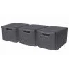 Curver Boîtes De Rangement Style Avec Couvercle 3 Pcs L Anthracite - Anthracite -Petit rangement Soldes Magasin 17376880 1