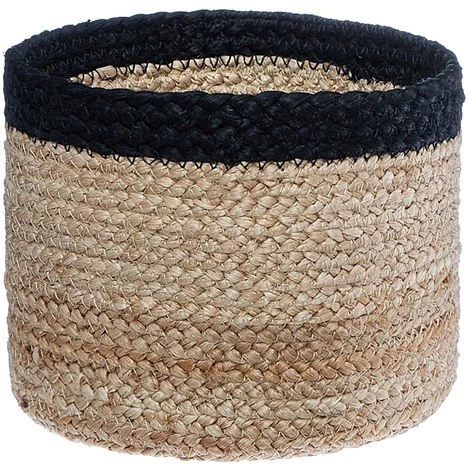 Atmosphera - Set De 3 Paniers De Rangement En Jute Beige Et Noir - Beige/noir 6 Atmosphera - Set De 3 Paniers De Rangement En Jute Beige Et Noir - Beige/noir – Image 4