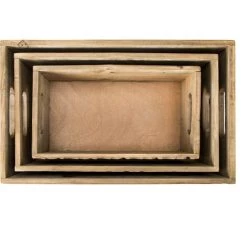KUATÈH Set De 3 Boîtes En Bois | Série MYNS - 50271011552181 -Petit rangement Soldes Magasin 17544128 2