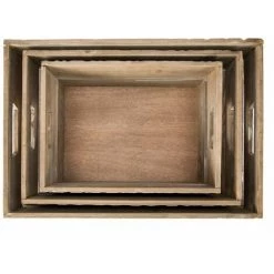 KUATÈH Set De 3 Boîtes En Bois | Série ZAN - 50271011552167 -Petit rangement Soldes Magasin 17544137 2