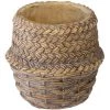 Atmosphera - Pot De Fleurs En Ciment Aspect Seagrass D 21 Cm - Beige Moyen 1 Atmosphera - Pot De Fleurs En Ciment Aspect Seagrass D 21 Cm - Beige Moyen -Petit rangement Soldes Magasin 18047774 1
