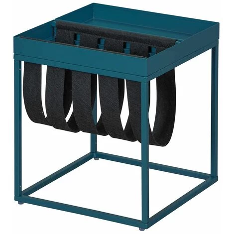 ALTOBUY STACIO - Table D'Appoint Turquoise Avec Porte-Brochure - Turquoise 3 ALTOBUY STACIO - Table D'Appoint Turquoise Avec Porte-Brochure - Turquoise