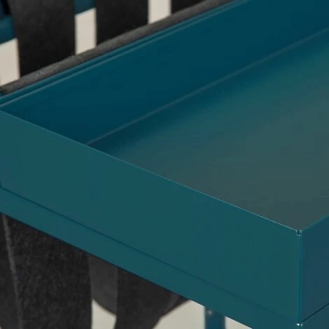 ALTOBUY STACIO - Table D'Appoint Turquoise Avec Porte-Brochure - Turquoise 7 ALTOBUY STACIO - Table D'Appoint Turquoise Avec Porte-Brochure - Turquoise â Image 5